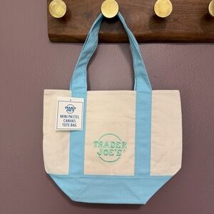 Trader Joe’s Mini Pastel Tote Blue